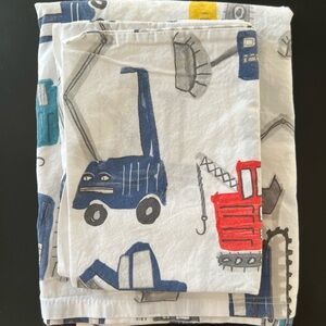 Pottery Barn Kids Jax Construction Toddler Sheet Set